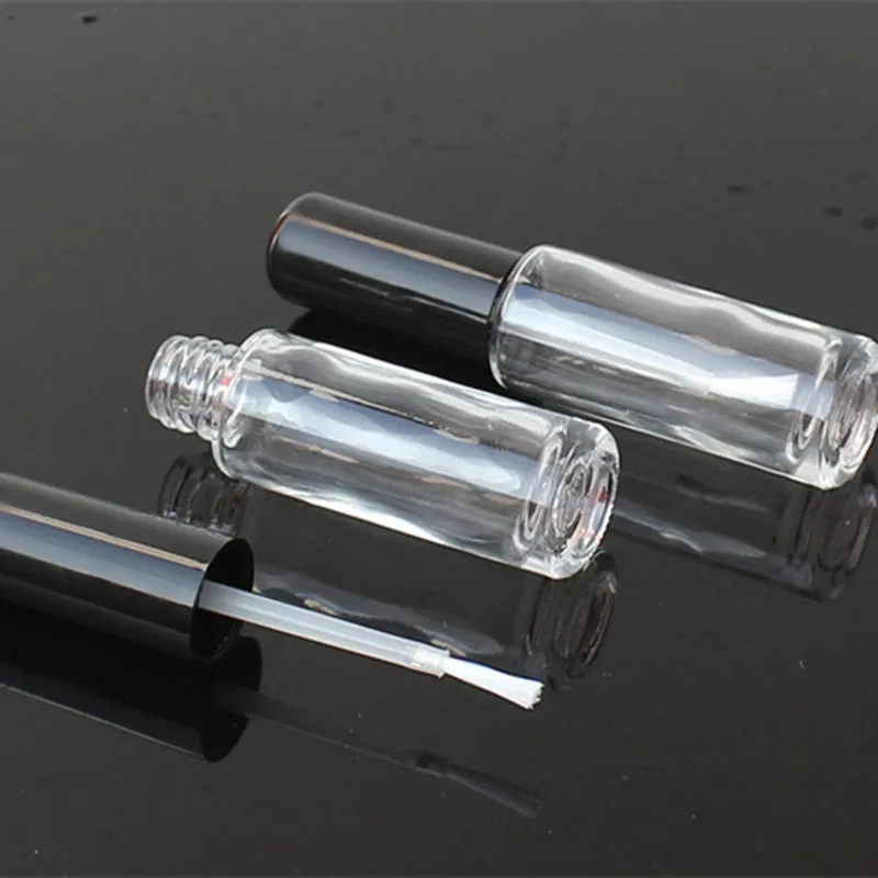 

8ML Nail Polish Bottle with Brush Refillable Empty Cosmetic Containor Transparent Glass bottle Nail Art Manicure Tool F230