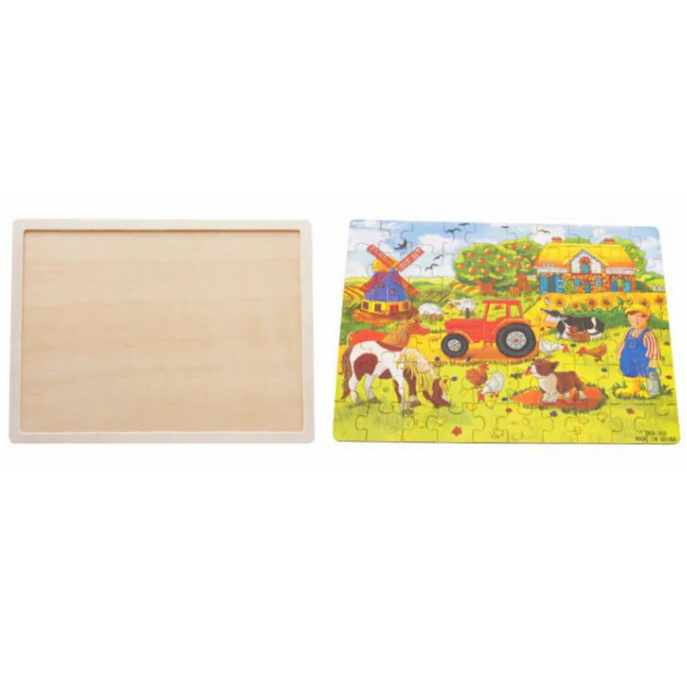 Обучающие деревянные игрушки деревянные пазлы с животными забавная игрушка головоломка деревянные пазлы для детские головоломки игрушки, Прямая поставка