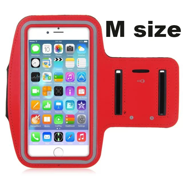Спортивный чехол для Xiaomi mi note 2 mi Note 3 mi x 2 Red mi note 5 5A Red mi 5A 5 plus универсальная Беговая сумка для телефона нарукавная Повязка Чехол s - Цвет: red