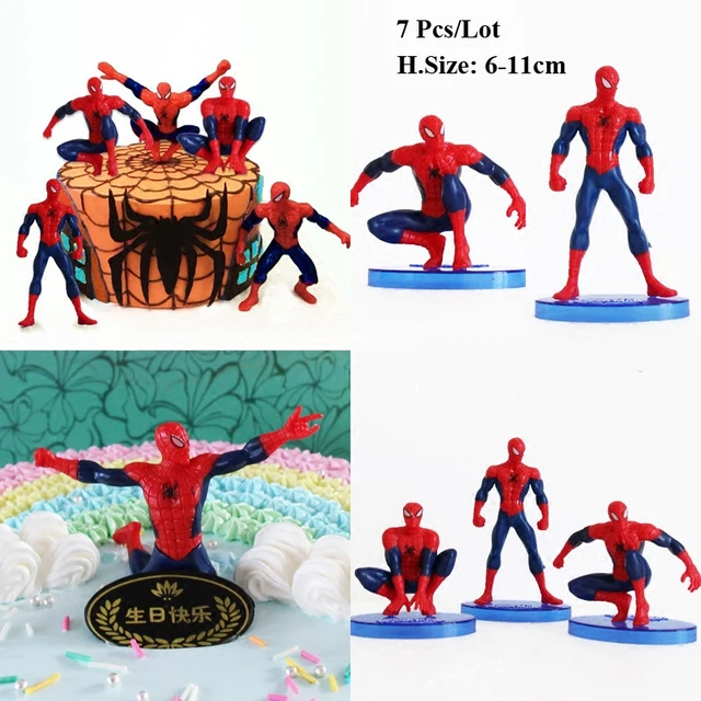 spiderman toys cake topper