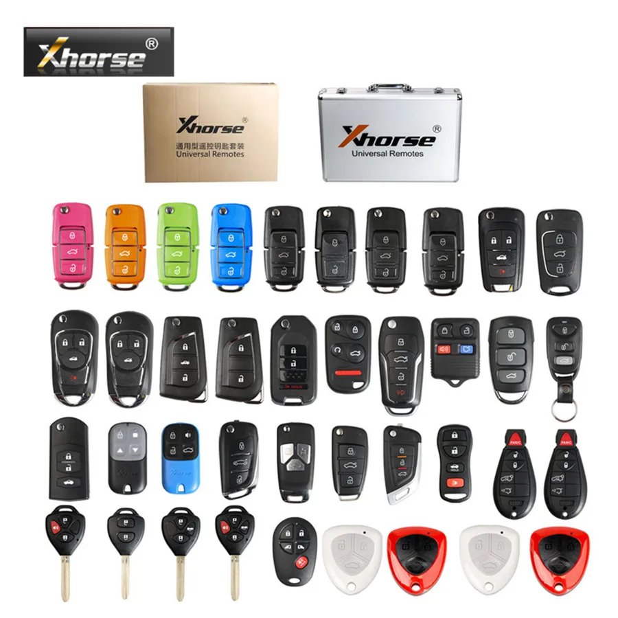 

XHORSE Universal Remotes Key Shell English Version One set ( 39 pcs ) package for VVDI2 or VVDI Key Tool