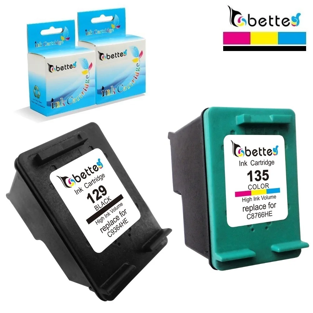 

BETE Ink Cartridge Replacement for HP 129 135 hp129 hp135 Photosmart C4110 C4140 C4150 C4170 C4173 C4175 C4180 C4183 C4188 C4190