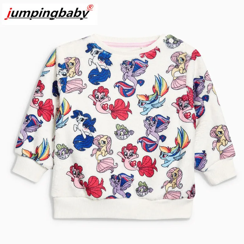 Jumpingbaby/ г.; футболка для девочек; детская одежда; футболка с Микки Маусом; свитер с героями мультфильмов; Осенние Топы для малышей; Осенняя футболка; Camiseta Roupa Menina