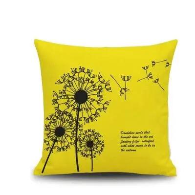 الأصفر الكرتون الحيوان طباعة الكتان عناق المخدة كنبة مكتب غطاء الوسادة