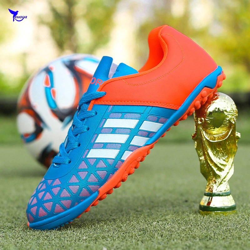 

31-36 Kids Boys Indoor Turf Football Shoes 2019 Children Soccer Cleats Girls TF Hard Court Futsal Boots Student Training Sneaker