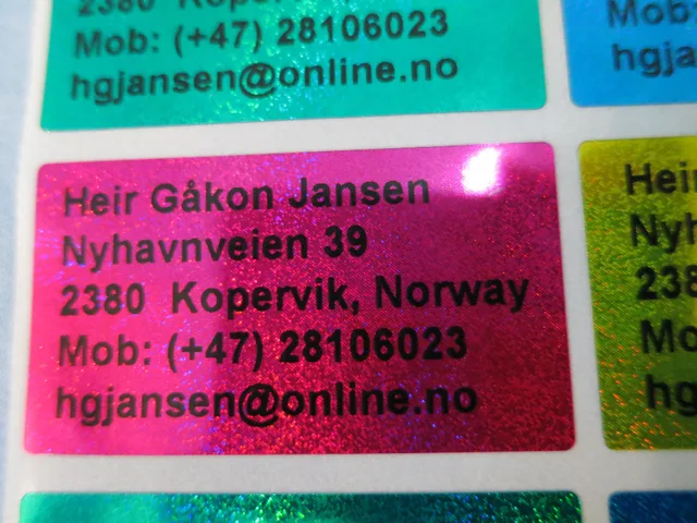 free shipping 30 pcs four laser sparkle personalized name stickers