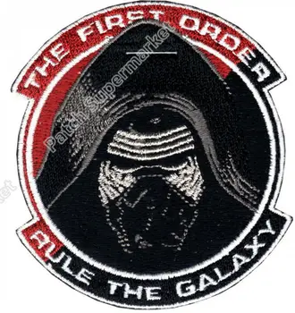 

3" Star Wars The First Order Kylo Ren Galaxy iron on patch tv movie series Embroidered applique badge Star Wars fans gift