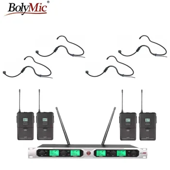 

Bolymic 4 channels wireless microphone UHF Wireless Microphone Headset Microphone