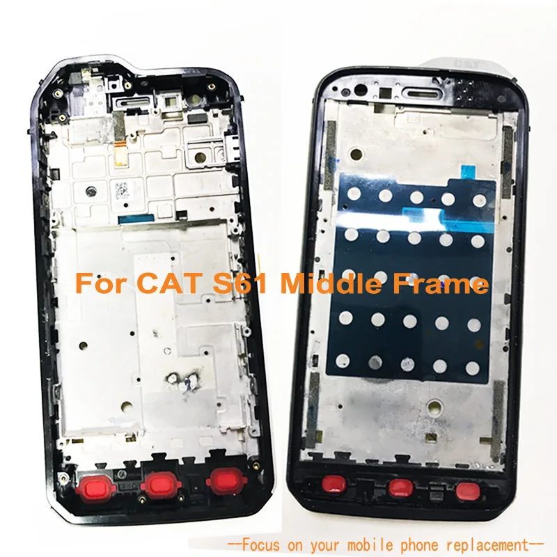 Средняя рамка для гусеницы Cat S61 в сборе запасные части мобильный телефон средняя