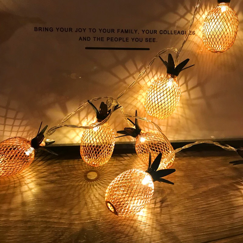 New Arrival Fairy Led Retro Pipeapple String Lights 1.5M 3M LED Novelty Holiday Bedroom Wedding Party Romantic Warm Light Decor (10)