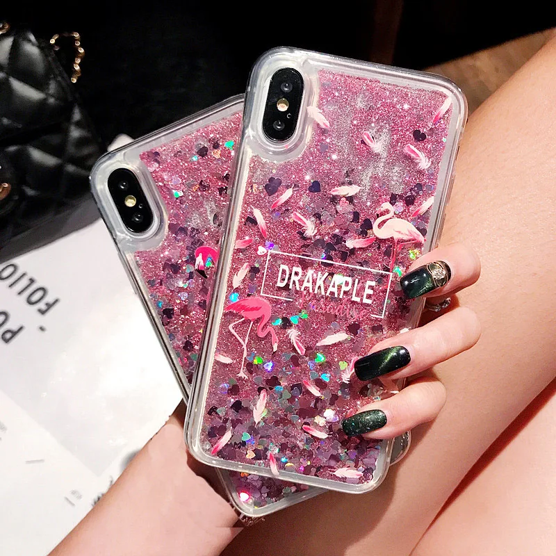 

For Xiaomi 5X 6X 8 LITE 9 MIX 2 2S 3 MAX 2 3 Fashion Glitter Dynamic case on for Redmi S2 4A 4X 5 5A 6A Note 3 4X 5A 6PRO 7 case