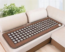 2017 korea heated mattress Heating jade massage cushion Far Infrared Heating Mattress free gift sleeping eye cover 50*150CM