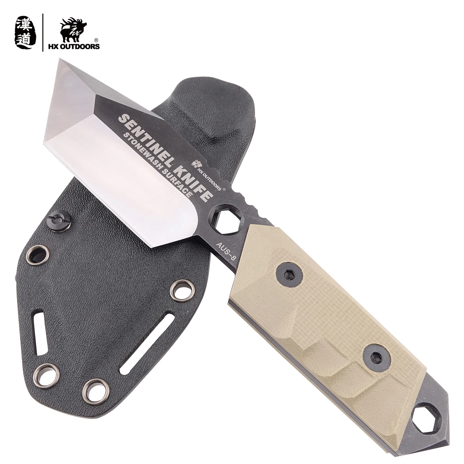 HX Outdoor Sentinel высококачественный рандомный нож из нержавеющей стали для кемпинга и