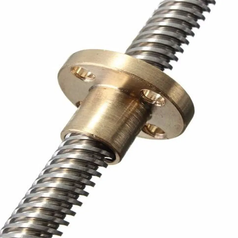 T6 400mm Stainless Steel Lead Screw 6mm Thread 2mm Pitch Lead Screws