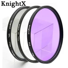 KnightX 49 52 55 58 62 67 mm FLD CPL MC UV ND Star Cross Lens