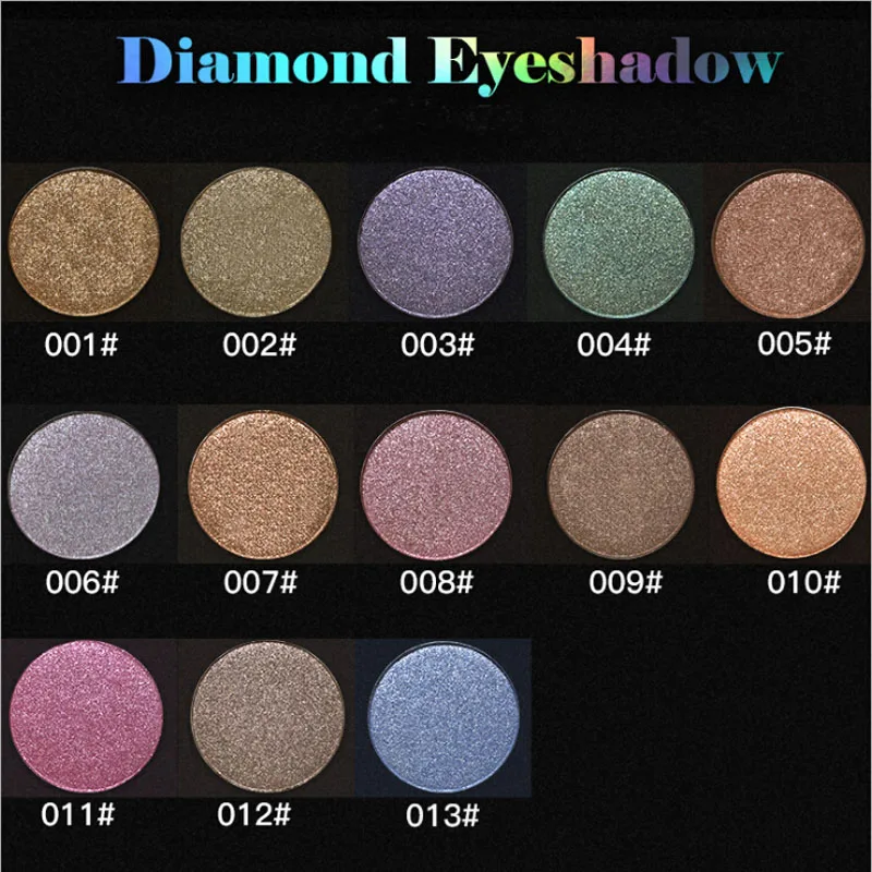 

Glitterinjections Pressed Glitters Make Up Eyeshadows Bright Rainbow Radiant Single Glitter Pressed Eye shadow Cosmetic Set