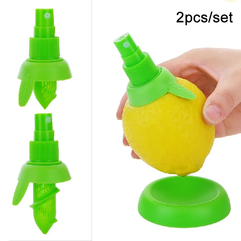 

2Pcs/set Creative Lemon Sprayer Kit Fruit Juice Citrus Spray Kitchen Cooking Tools Gadgets Orange Juice Squeeze Hand Juice