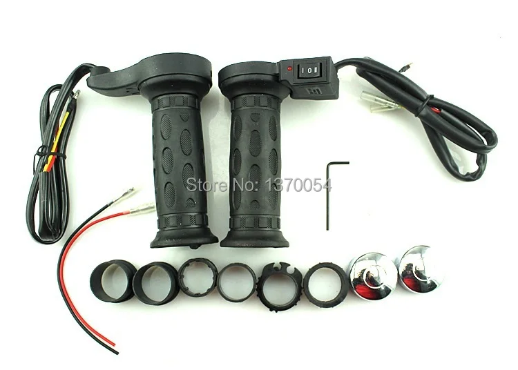 Motorcycle 7/8" 22mm Electric Hand Heated Grips Molded Grips ATV