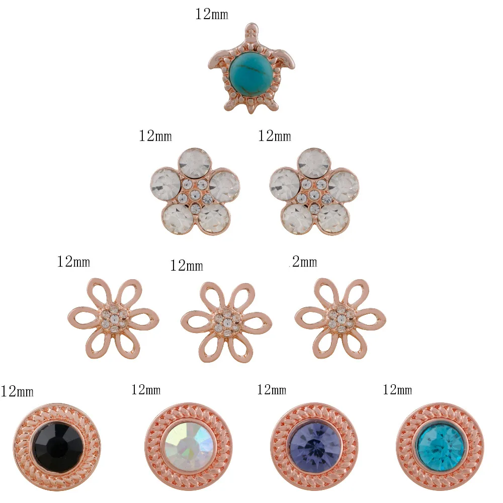 

5pcs/lot 2018 Newest Design Multi Style Metal Snap Button Jewelry 12mm Snap Button bangles for DIY