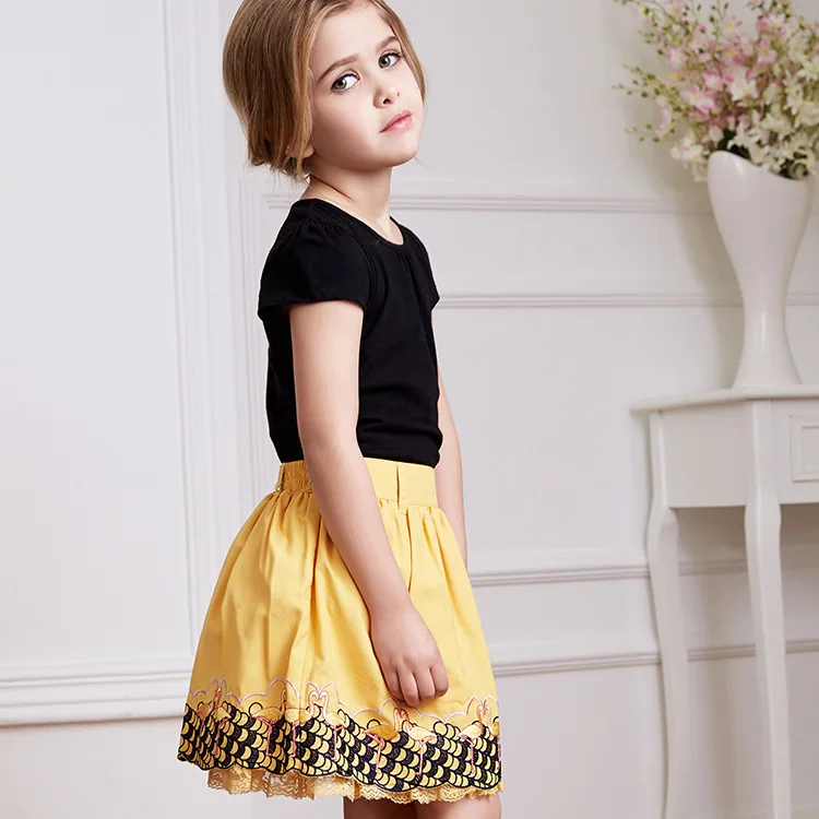 2019 summer new European and American children's clothing small girls lace skirt children skirts