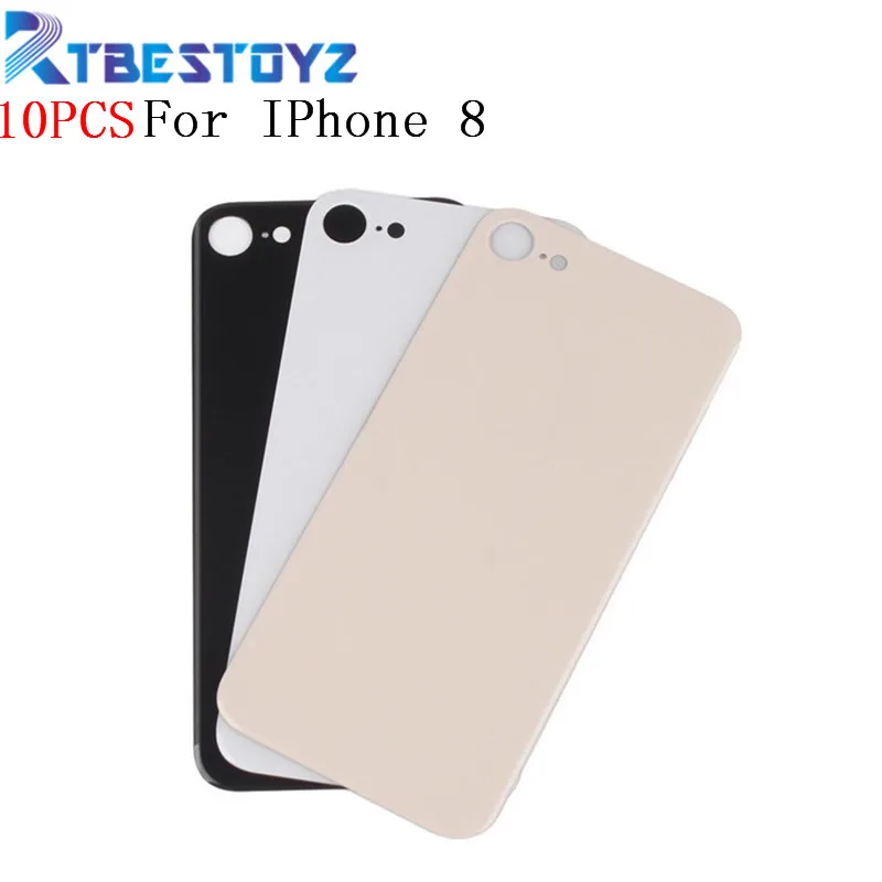 10 шт. Оригинальный чехол для задней крышки iphone 8 Замена стеклянной батарейного