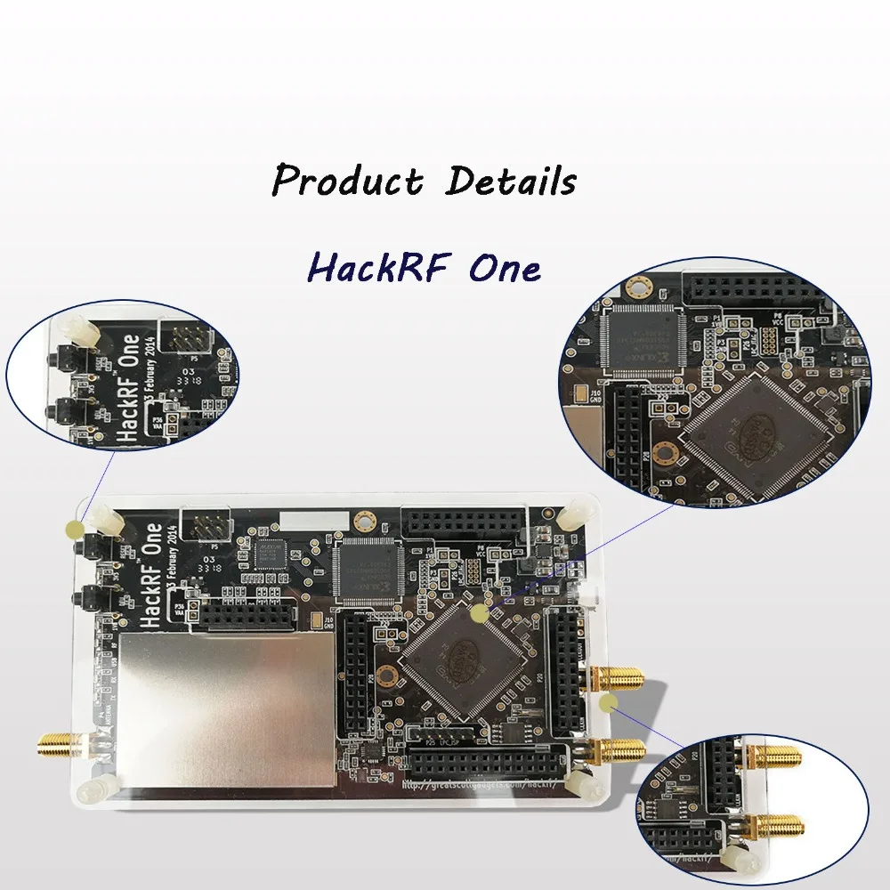 HackRF один с открытым исходным кодом аппаратная SDR макетная плата 1 МГц-6 ГГц демонстрационная плата и аксессуары