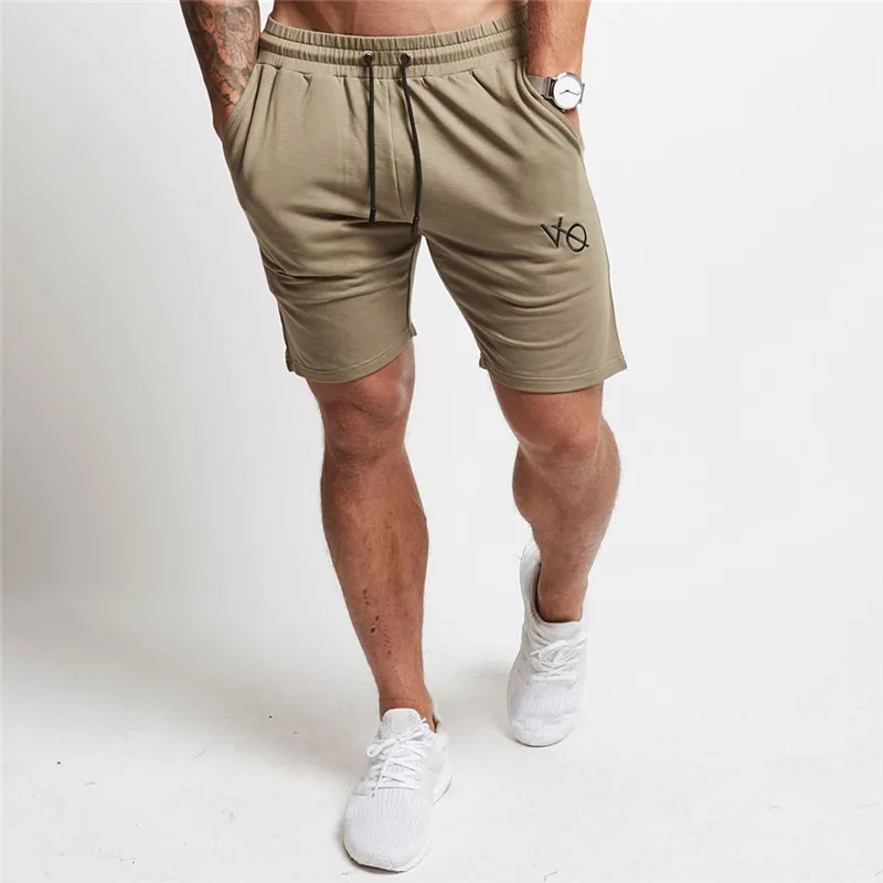 Высокое качество летние пляжные шорты модные мужские дышащие шорты до колена эластичный пояс фитнес мужские шорты