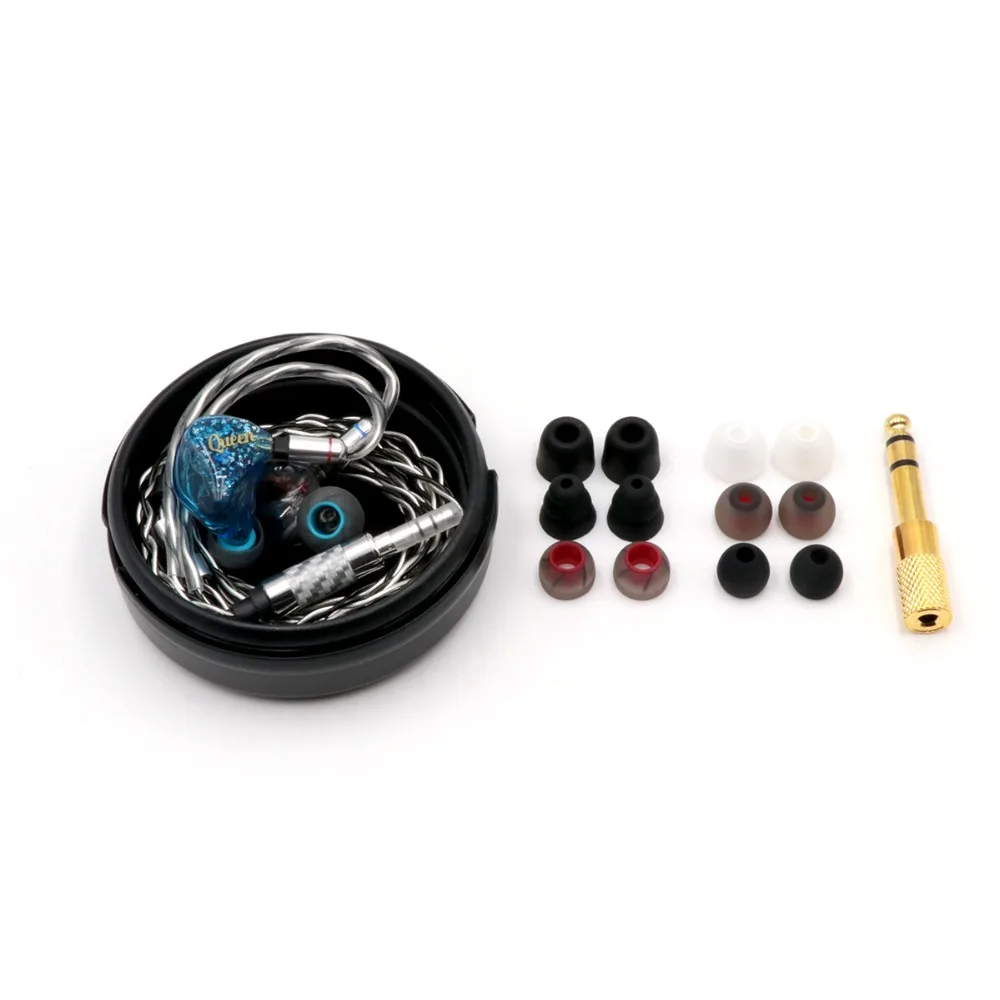 Внутриканальные наушники Queen Audio QM50 5BA с Knowles Sonion сбалансированные арматурные