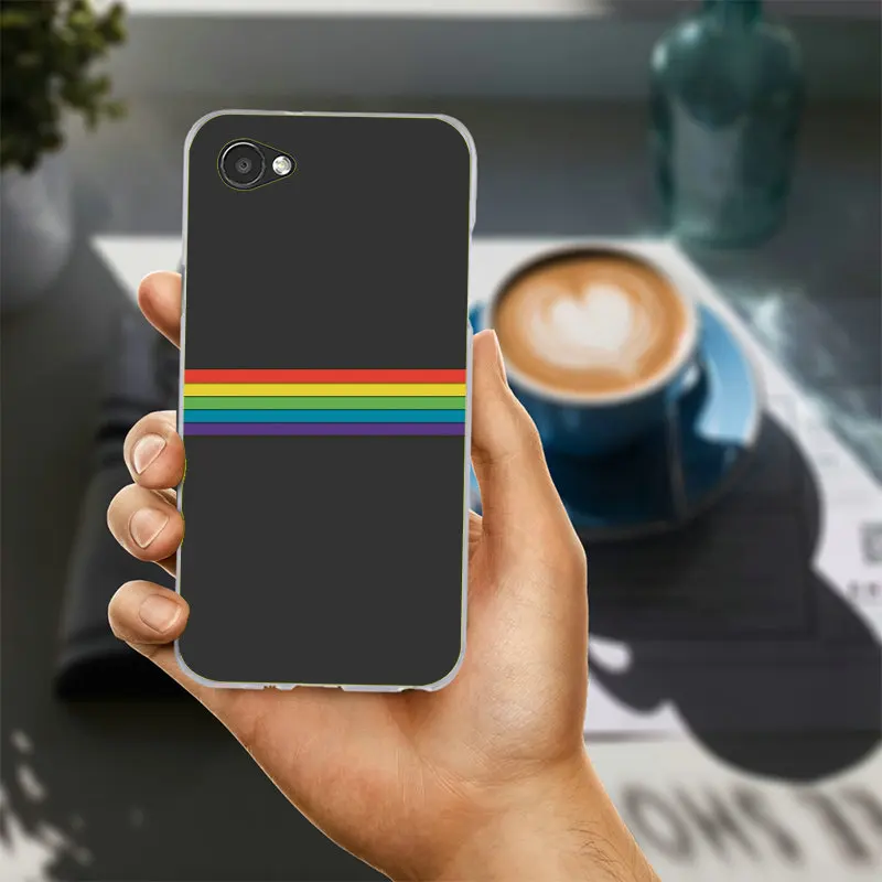 Радужный Флаг ЛГБТ же любовь для LG G2 G3 мини G4 G5 G6 K4 K7 K8 2017 K10 V10 V20 V30 дух раскладной