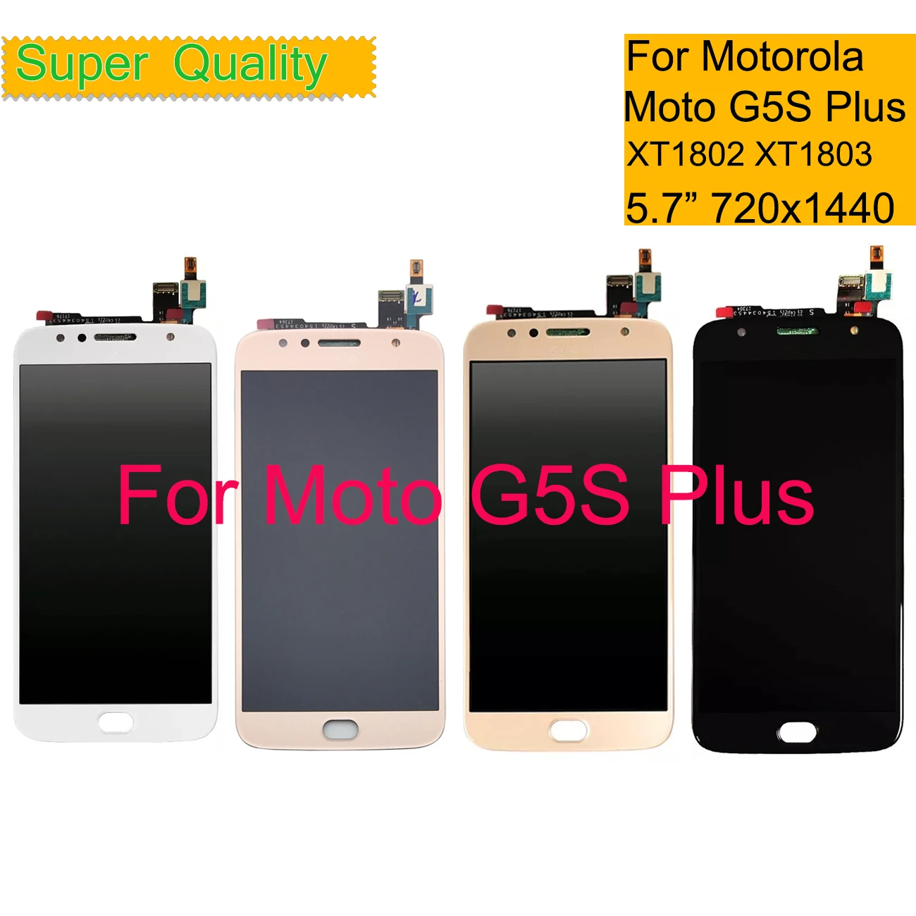 Najtaniej Dla Motorola Moto G5S Plus wyświetlacz LCD z ekranem dotykowym Digitizer czujnik kompletny montaż LCD XT1802 XT1803 XT1805 XT1086 Monitor
