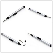 Легко выбрать припой палочки er всасывающая ручка для пылесоса вверх+ 3 всасывающего коллектора альтернативный Пинцет нежный IC SMD ручной инструмент