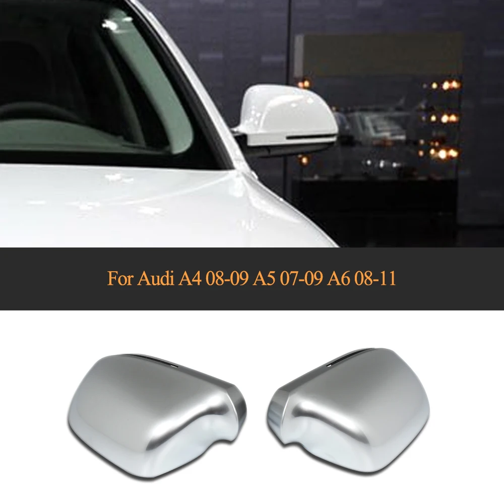 ABS Matt Chrome car rear side mirror Covers shell for Audi A4 08 09 A5