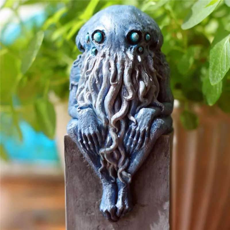 

Infancy Cthulhu R'lyeh Pantocrator Great Old One Model Statue Howard Phillips Lovecraft Resin Craftwork Action Figure Toy L2472