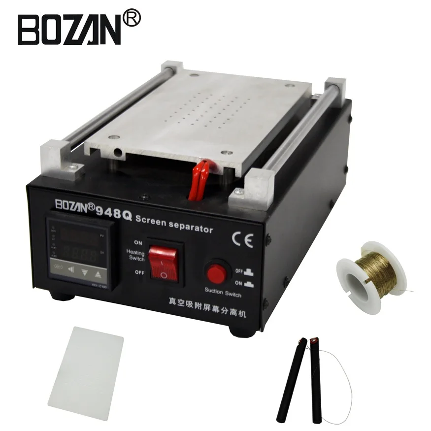 

BOZAN 110V/220V 7 inch LCD Separating Manually Operated Machine Build-in Pump Hot Plate to Separate Glass for Cellphone