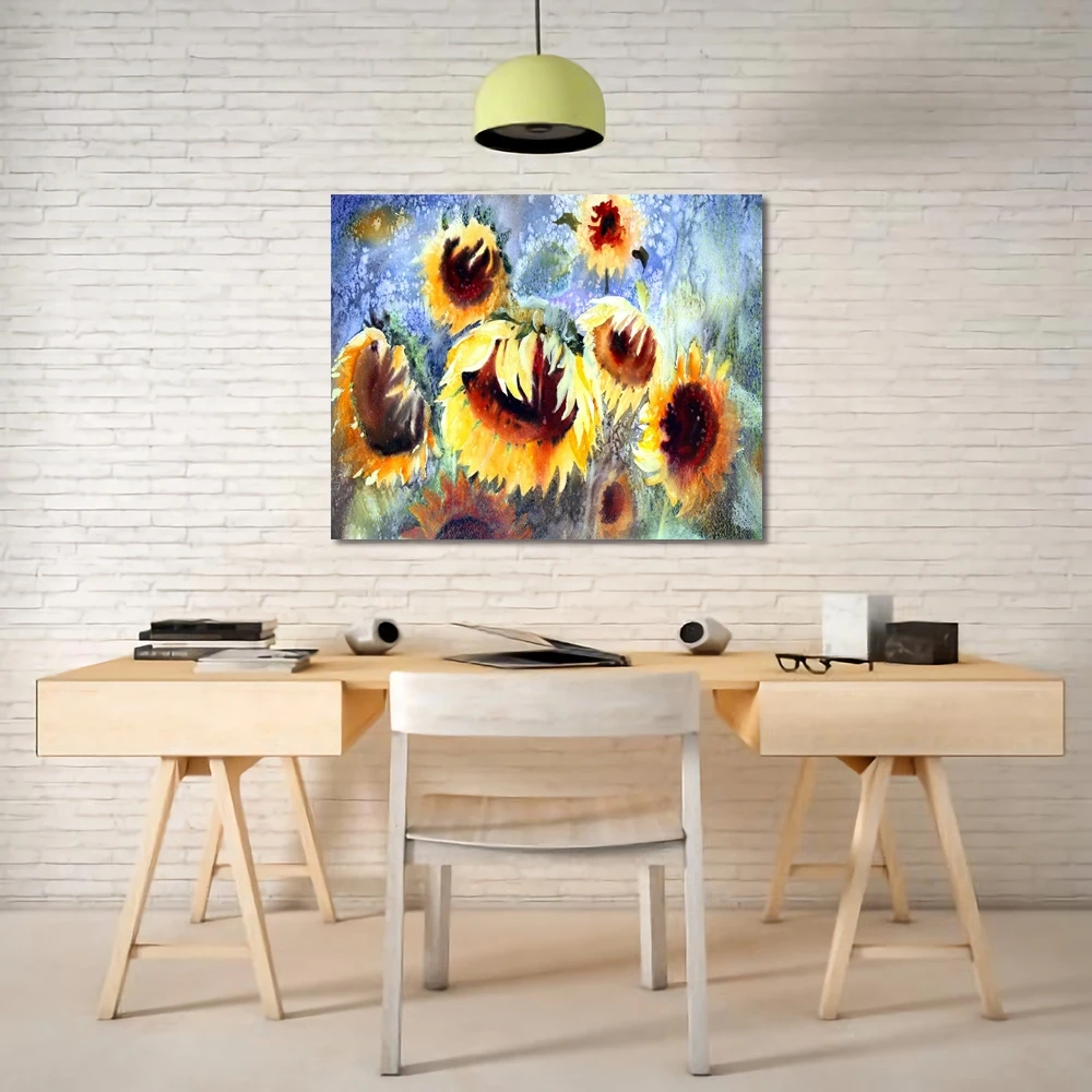 

Art Van Gogh Sunflower Canvas Painting Wall Picture Canvas Oil Painting Home Decor Wall Picture For Living Room Home Decoration