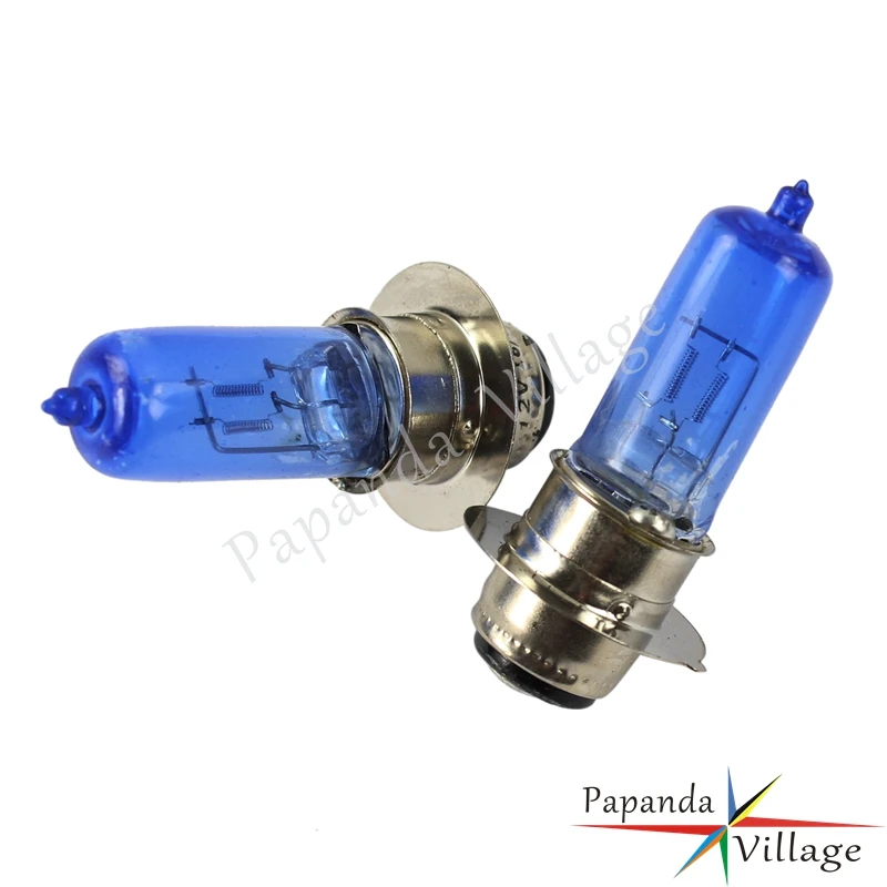 

Papanda Motorcycle 1 Pair Halogen White Light Bulbs 12V HeadLight Lighting Bulb Universal for UTV / Scooters