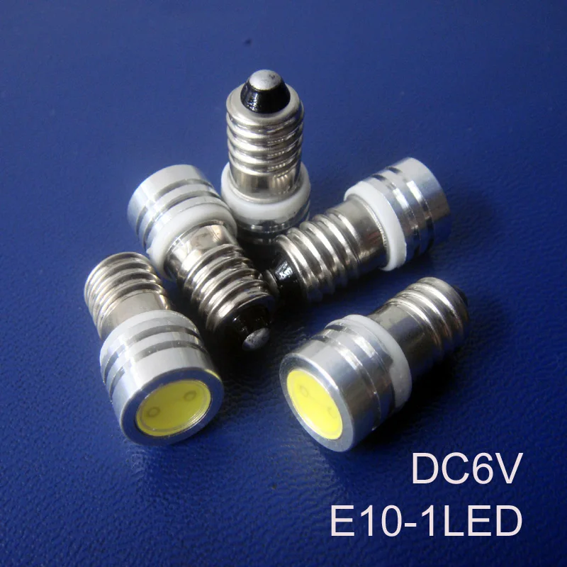 

High quality 6V 0.5W led E10 bulb,6.3v E10 led,E10 led Instrument Lights free shipping 50pcs/lot