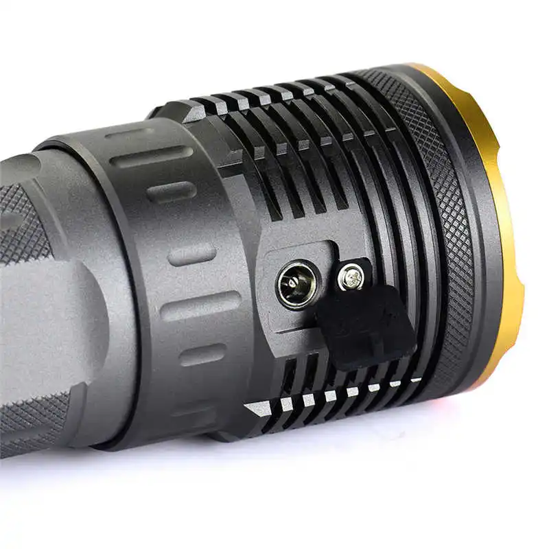 Supwildfire 35000LM 12 x XM-L T6 LED powerful led flashlight Digital Display Hunting Flashligt by 18650 battery #3o4 (7)