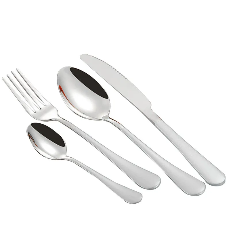 4PCS dinnerware set Kitchen Tools 2019 new Stainless Steel Upscale Dinnerware Flatware Cutlery Fork Spoon Teaspoon #3m18 (6)