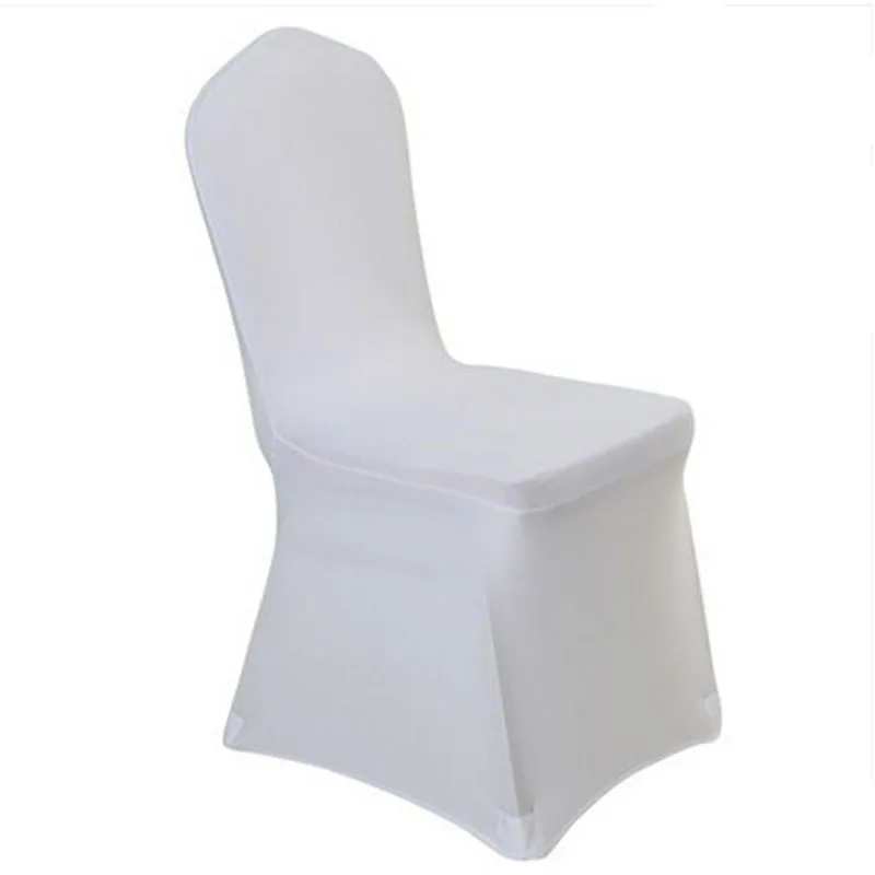 

White Universal Stretch Polyester Spandex Party Wedding Chair Covers for Weddings Lycra China Dining Kitchen Chair Cover
