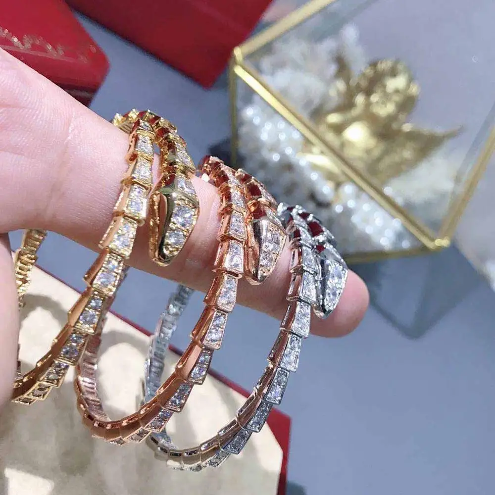 

S925, pure silver, high-end jewelry, bracelets, temperament, luxury, ladies, fine party, snake bracelet.