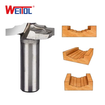 

WeiTol 1/2 Shank Woodworking Wood Cutter Large Diameter Woodworking Trimming Milling Cutter Wood Cutters Tool