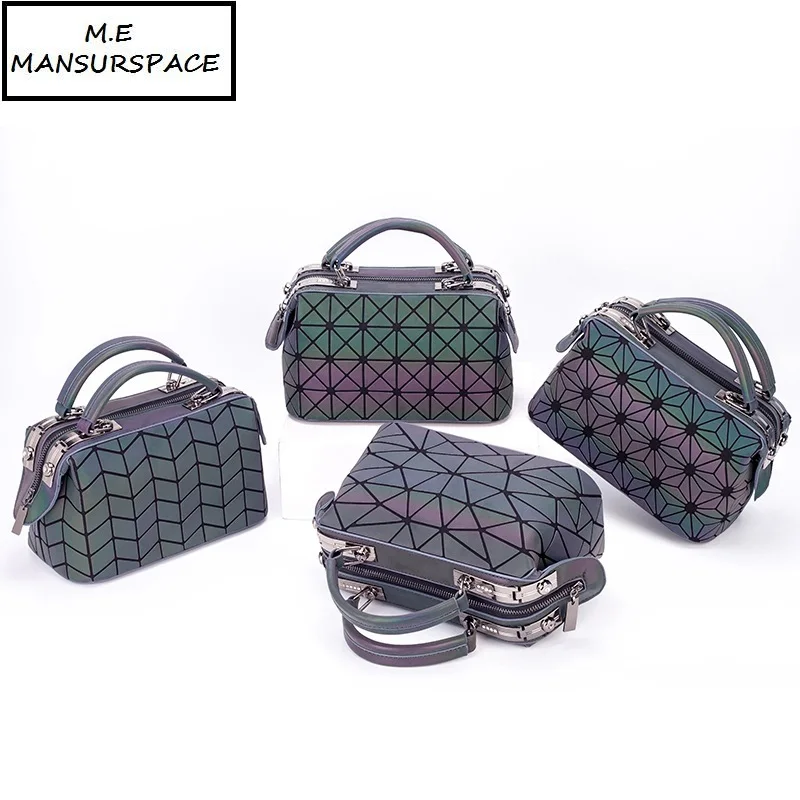 

MANSURSPACE Luxury Handbags Women Bags Designer bags women Luminous geometric bao bags Diamond Geometry Shoulder Bags bolso