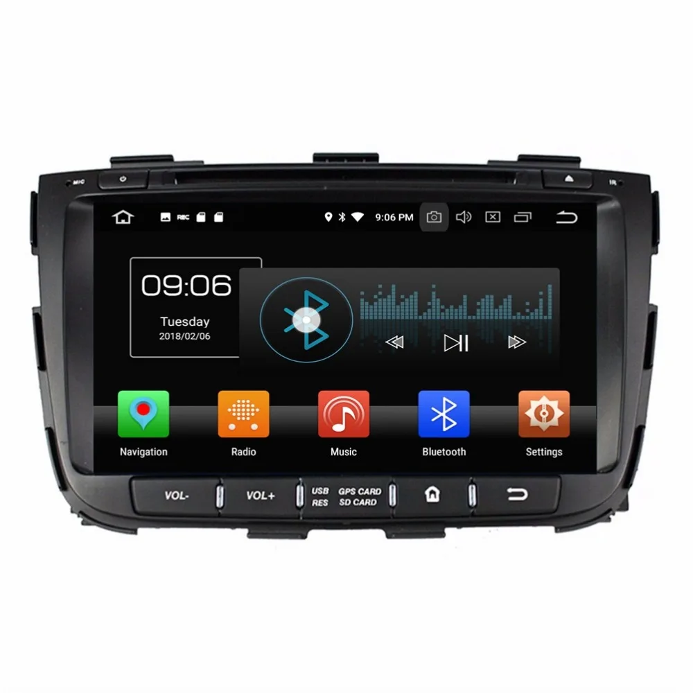 Flash Deal 8" Android 8.0 Car Stereo Radio DVD GPS Multimedia Navigation for Kia Sorento 2013 2014 4GB RAM Bluetooth WIFI Mirror-link 2