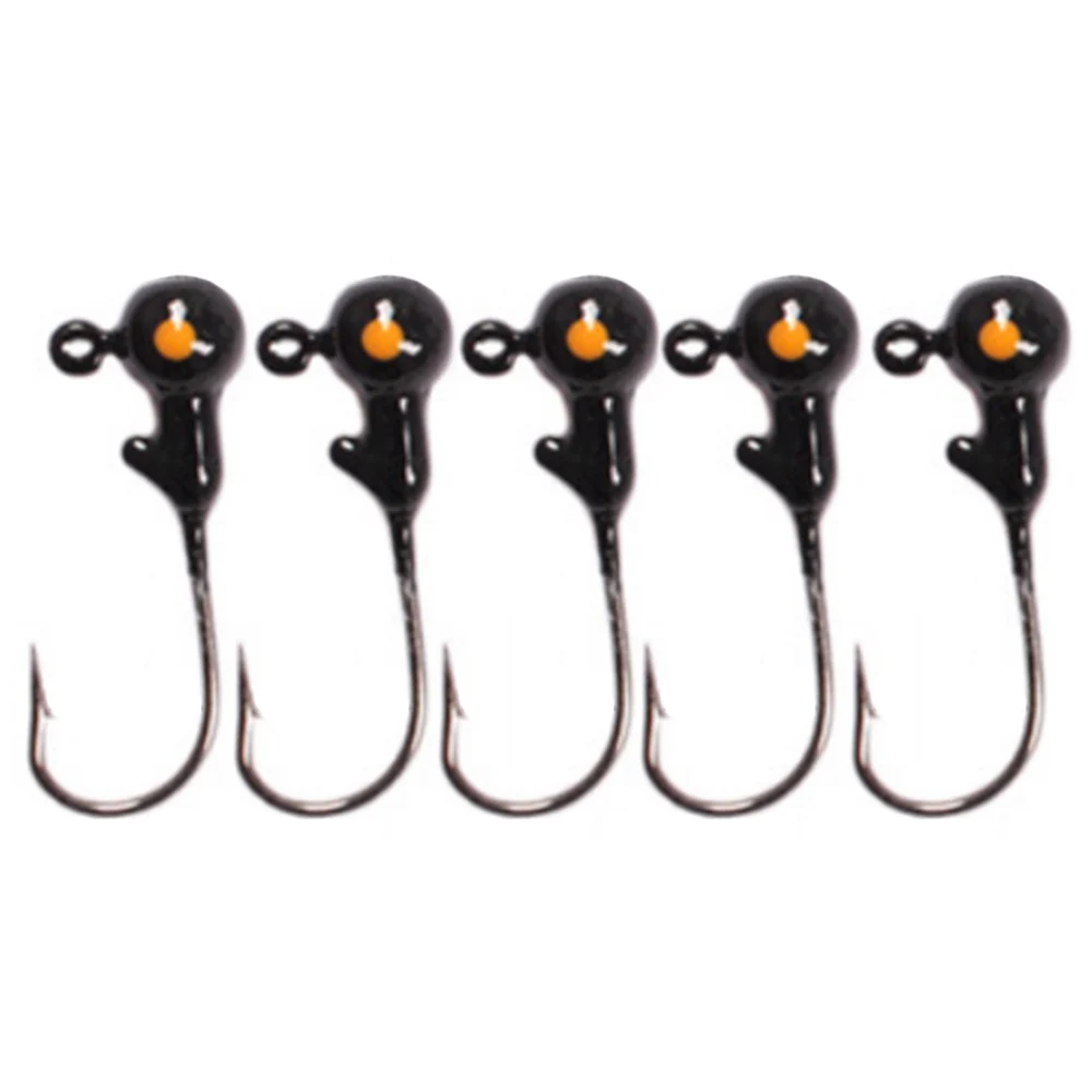 2g Black 5pcs 5 шт./компл. свинцовый крючок для рыбалки, красочные джиг-головки, приманки, рыболовный крючок с приманкой, рыболовные снасти, джиг-Крючок для моря, реки, озера, рыболовные принадлежности - Цвет: 2g Black 5pcs