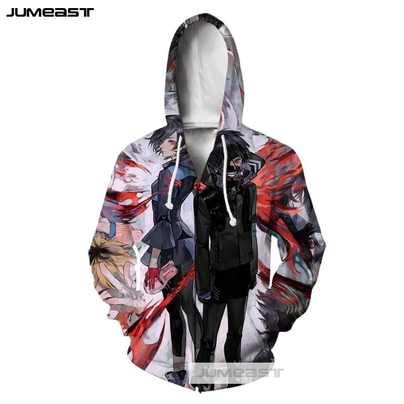 Jumeast бренд 3D принт Токио вурдалак одежда с длинным рукавом Толстовки Прохладный