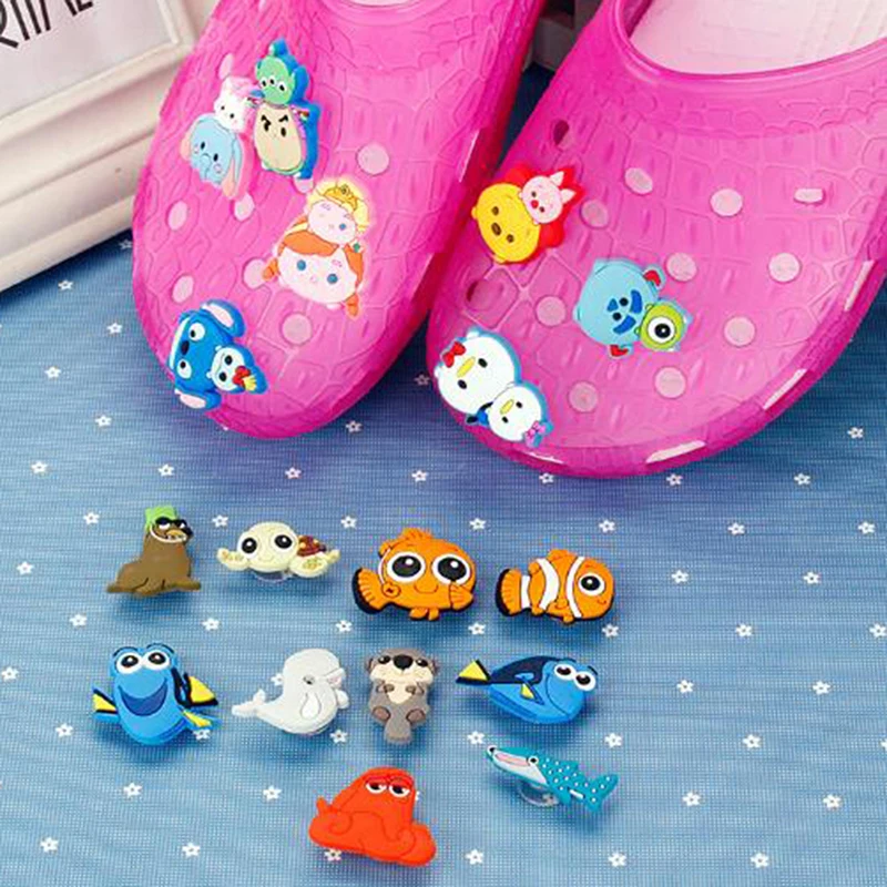 1pc Pvc Shoe Charms DIY Shoe Accessories Shoe Buckle For Croc Jibz For Wristbands Bands Kids Gift