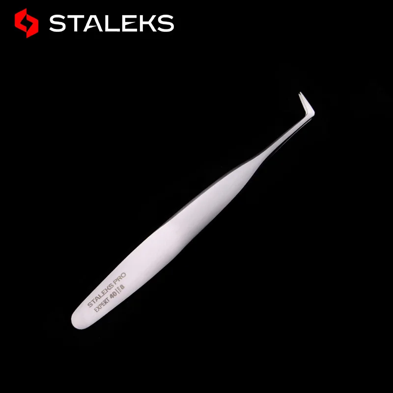 

STALEKS PRO 40-8 Type Tweezers High Precision Anti Static Eyelash Grafting Flowering Essential Tweezers Top Quality Tweezers