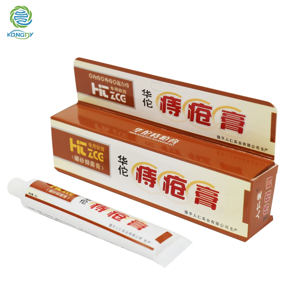 Hua Tuo Hemorrhoids Ointment Chinese Herbal Hemorrhoids Cream External Anal Fissure Medical Plaster Health Care Pain Relief