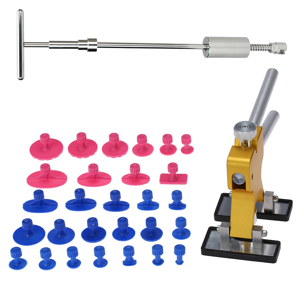 Hand Tool Sets Tools Auto Car Body Dent Lifter Remover Repair Puller Kit Tools Slide hammer Suction Cup car kits accessories